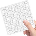 Droposale Set of 100 Pieces Round Adhesive Silicone Door Bumper, Noise Dampening Bumper Pads for Home, Silicone Bumper Door Cabinet Drawer Safety Stopper Mute Buffer (Pack of 1 Multicolour