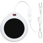 Home-X Mug Warmer, Desktop Heated Coffee & Tea - Candle & Wax Warmer (White)