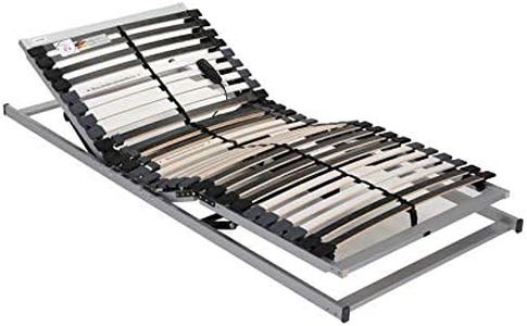 BeCo Lattenrost, Luxus E-Move, elektrischer Lattenrost, 100 x 200 cm, 28 Federholzleisten, komplett montiert, Kopf-und Fußteil verstellbar, TÜV geprüft, Made in Germany