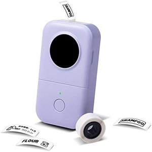 Mini Label Maker-Phomemo D30 Small Label Maker Machine, Bluetooth Label Maker Machine with Tape, for Home Office Organization, Purple