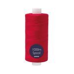 Korbond 1000m Polyester Sewing Thread - Hand and Machine Sewing Thread (Red)