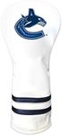 Team Golf NHL Vancouver Canucks White Vintage Fairway Head Cover White Vintage Fairway Golf Club Headcover, Form Fitting Design, Retro Design