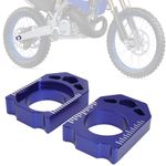 IUVWISN Dirt Bike Rear Axle Block Chain Tensioner Adjuster CNC for YZ 250F 450F YZ250F 2012-2023 YZ450F 2010-2023 Blue