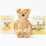 Slumberkins 14" Honey Bear Kin & 2 Board Books Complete Set Bundle | Promotes Gratitude, Respect & Sharing | Social Emotional Tools for Ages 0+ (Honey Bear Kin Plush + 2 Board Books)