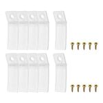 uxcell Drawer Stops, 10Pcs 1.97'' - Plastic Drawer Stopper, Dresser Drawer Anti-Slip Stopper with Screws for Furniture Chest Bottom Repair Tool