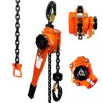 YATOINTO Manual Lever Chain Hoist, 1-1/2 Ton 3300 Lbs Chain Come Along, Capaciity 20 Feet Lift 6 M Manual Lever Block Ratchet Chain Hoist for Warehouse Garages Construction Zones