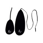 ARTIE LONDON Pull-Through Cleaning Cloth 2Piece Set, Black Microfibre for Bb A & Eb Clarinets, Mouthpieces with Pouch