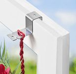 Maximex Window Hooks, Set of 2, Stainless Steel Colour, Decoration, Hanging Holder