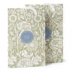 The Master Herbalist Fragrant Fresh Linen Scented Wardrobe Freshener Sachets in a William Morris Design in Sage Green | Pack of 2