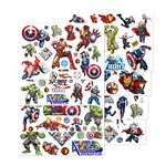 Avenger Superheros Temporary Tattoos Stickers for Kids cute cartoon Tattoos Party Favors and Birthday Decorations for Girls Boys(8 Marvel Temporary Tattoo Sheets)