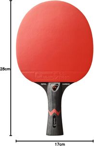 STIGA Royal Carbon Table Tennis Bat – 7-Ply Blade, Professional Racket