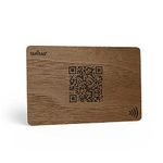 TAPiTAG Digital Business Card NFC Tag + QR (Walnut)