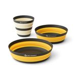 Sea to Summit Frontier Ultralight Collapsible Dinnerware Set, 1-Person (Medium Bowl, Large Bowl, Cup)