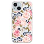 Blingy's for iPhone 15 Plus Case, Cute Floral Butterfly Style with Rose Pattern Flower Design Transparent Soft TPU Protective Clear Case Compatible for iPhone 15 Plus 6.7 inch (Butterflies on Roses)