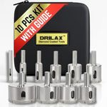 Drilax 10-Piece Diamond Hole Saw Dr