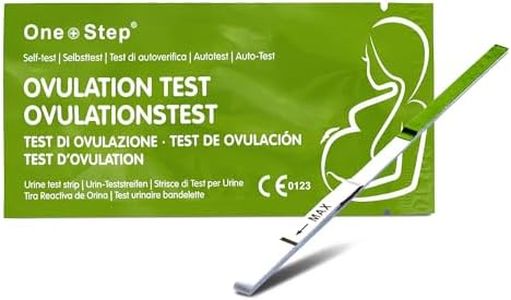 Pack de 50 tests d'ovulation One+Step Green Line avec une sensibilité optimale de 20 miu/ml - test de fertilité pour femmes - tests d'ovulation pour l'ovulation