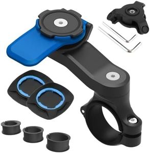 IKEEPVOX Universal Bike Phone Holder – 360° Rotating Motorcycle Mount for Smartphones, Shockproof Handlebar Phone Mount for iPhone, Samsung, for Cycling, Scooters & Outdoor Sports (Blue)​​