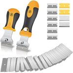 Multi-Purpose Razor Blade Scraper | Razor Scraper Set 110pcs Extra Blades Cleaning Scraper Tool - Window Scraper, Glass Scraper, Blade Scraper, Paint Scraper, Oven Scraper- Extendable-Handle Design