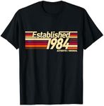 Established 1984 Stripe - 40th Birthday Gift Idea for Men T-Shirt