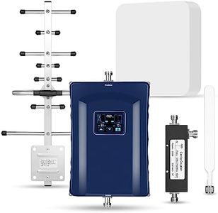 Cell Phone Booster for Home and Office,Cell Phone Signal Booster for Rural Area with 2 Indoor Antennas,Boosts 5G 4G All U.S. Carriers, FCC Approved Up to 6500sq ft