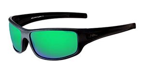 Hornz HZ Series Arkana - Premium Polarised Sunglasses (Matte Black Frame - Emerald Green Lens)