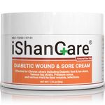 iShanCare® Diabetic Wound Ulcer Cream - First Aid Healing Ointment, Natural Protective Ointment for Leg & Foot Ulcers, Venous Ulcers, Bed Sores, Pressure Sores and Septic Wounds