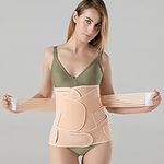 BEKORE 3 in 1 Postpartum Belt Girdle Post Belly Belt After Birth Belly Band Postpartum Support C-section Recovery Belt for Women Waist Pelvis Postnatal Belt Body Shaper,2XL,A