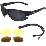 Rapid Eyewear Mens Polarised Fishing Sunglasses. Interchangeable Lenses. Fly - Carp Fishing Glasses