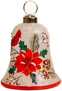A Cheerful Giver Cardinal Bell - 6" W x 8" H Glass Decor