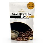 Unitedlys Organic Manjistha Root Sticks 120G | 100% Pure Ayurvedic Formula | Manjistha Stick Dried for Skin, Hair, Joint & Immune Support | Ultimate Skin & Health Remedy