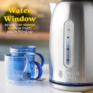 Russell Hobbs Stainless Steel Kettle 1.7L – Fast Boil Electric