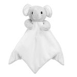 Tillfield White Soft Touch Baby Elephant Comforter/Security Blanket