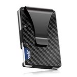 Carbon Fiber Wallet, Slim Money Clip, Minimalist Carbon Fiber RFID Blocking Front Pocket Wallet, Metal Wallet, Business Card Holder for Men and Women, Zclip Money Clip Wallet.