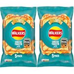 Walkers Cheese Toastie with Heinz Baked Beans Multipack Crisps (5 X 25g) X 2 Pack, 100% Quality lngredients, Fresh Taste Guaranteed, No Added MSG or Artificial Colours, Suitable for Vegetarians