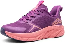 ALLSWIFIT Women's Walking Shoes Comfortable Running Tennis Athletic Gym Workout Cross Training Sneakers,Size 10.5,Purple/Pink,SARR009W