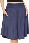 Women's Pocket Skirt Navy Blue 4X