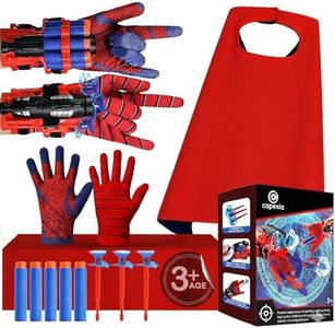 Superhero Toy Set – Includes 2 Shooters, 2 Gloves, and 1 Cape – Ideal for Indoor and Outdoor Costume Role-Playing & Imaginative Play