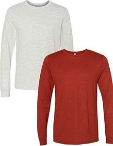 Bella+Canvas Camiseta de moda para hombre, Ceniza-ladrillo, X-Large