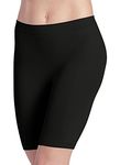 Jockey Women's Shapewear Skimmies Ultralight Smoothing Seamfree No-Chafe, Black, M