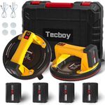 Electric Suction Cup For Glass 2 Pack 8" Heavy Duty 680 Lbs Tile Suction Cups Lifter Tool with 4X 2400mAh Batteries, Auto Start Pump, Display, for Lifting Large Glass, Tile, Granite, Metal, Floor