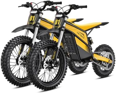 Heybike Villain Dirt Bike for Teens, Black Dirtbike with Full Suspension