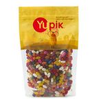 Yupik Assorted Green Beans Jelly Beans, 1 kg, Kosher, Chewy, Multicolored, Natural Colors & Flavors, Classic Candy, Fun & Nostalgic, Delicious Snacks, Ideal for Gifting, Baking, Halloween & Holidays