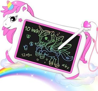 2-8 Year Old Girl Gifts, Exssary Drawing Board 10 Inch Toys for 3 4 5 6 7 Year Old Girls LCD Writing Tablet Kids Unicorn Toys for Girls Doodle Board Kids Toys for Girls 4-6 Educational Toddler Toys