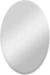 Frameless Mirror 24X36 Beveled Oval