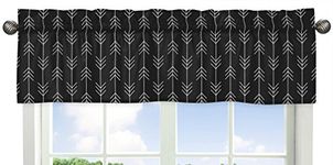 Sweet Jojo Designs Black and White Woodland Arrow Window Treatment Valance for Rustic Patch Collection