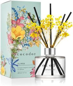 Cocod'or COCODOR Diffusore a Bastoncini con Vero Fiore Conservato/Aria Fresca (Refreshing Air) / 200ml / Diffusore per Ambiente, Profumatore Casa, Fragranza Ambiente, Regalo Donna