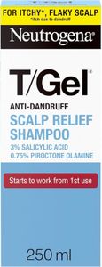 Neutrogena T/Gel Anti-Dandruff Shampoo 250ml – 3% Salicylic Acid, Scalp Relief