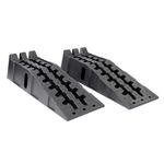 XPOtool Heavy Duty Car Ramp Set 2 pcs Cars Vans Vehicles Plastic Kerb Ramp Workshop max. Capacity 5t