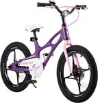 Royal Baby Space Kids Bike Mg-Aluminium Boys Girls Bicycle Ages 4-7 Years, Disc Brakes Purple, 18 inch