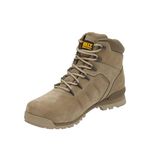 DEWALT Carlisle Men's Nubuck Leather, Steel Safety Toe, Lightweight Work Boot, Stone, UK8